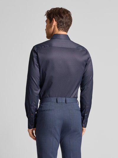 ETERNA Slim Fit Business-Hemd mit Kentkragen Marine 5