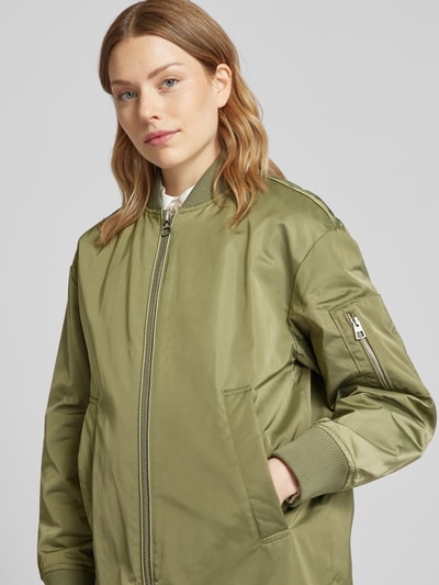 Marc O'Polo Comfort Fit Blouson-Mantel im Aviator Style aus Twill Khaki 3