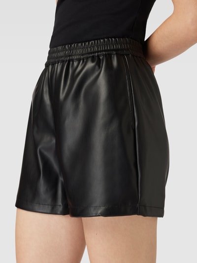 Noisy May Shorts in Leder-Optik Modell 'ANDY' Black 3