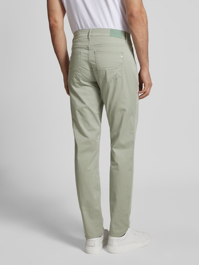 Brax Regular fit chino in 5-pocketmodel, model 'ULTRALIGHT' Groen - 5