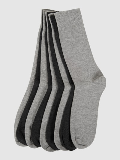 camano Socken mit Rippenbündchen im 9er-Pack Hellgrau 1