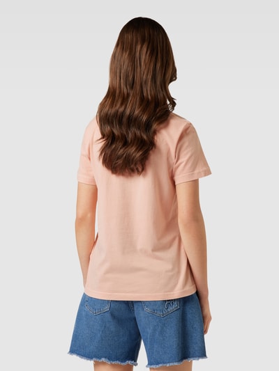 Gant T-Shirt mit Label-Stitching Modell 'Sunfaded' Apricot 5