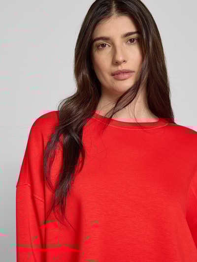 MSCH Copenhagen Sweatshirt mit überschnittenen Schultern Modell 'Dalvina Ima Q' Rot 3