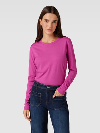 Kaffe Longsleeve mit Rundhalsausschnitt Fuchsia 4