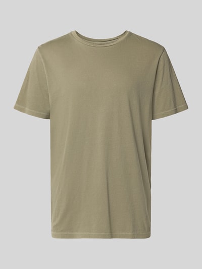 Superdry T-shirt met geribde ronde hals Groen - 2