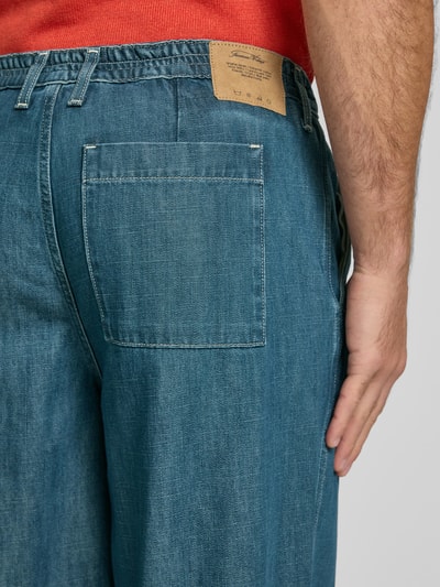 American Vintage Jeans met steekzakken, model 'OZYR' Donkerblauw - 3