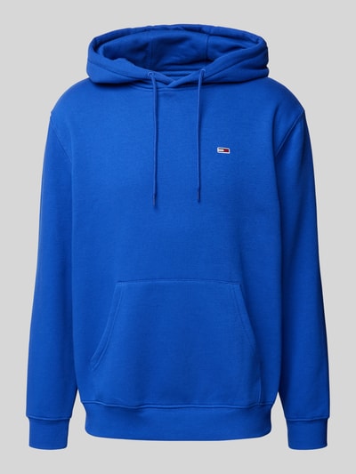 Tommy Jeans Regular fit hoodie met labelstitching Koningsblauw - 2