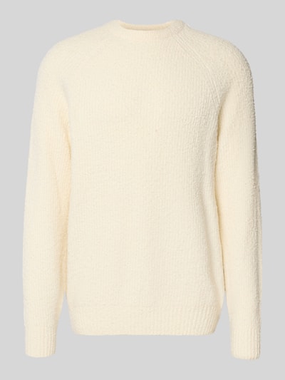 Only & Sons Relaxed Fit Strickpullover aus Baumwoll-Mix Modell 'DALE LIFE' Offwhite 2