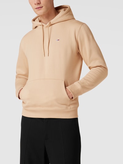 Tommy Jeans Hoodie mit Label-Stitching Modell 'FLEECE' Beige 4