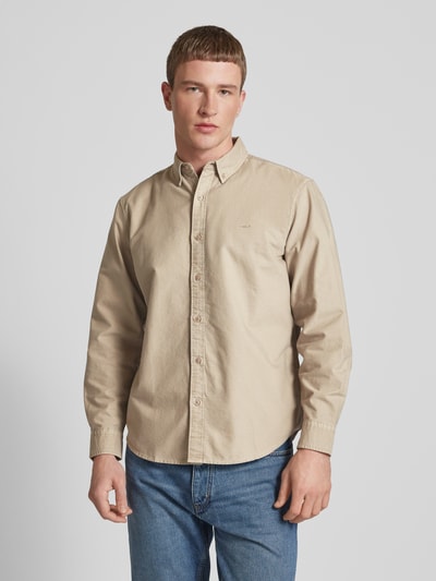 Levi's® Regular Fit Freizeithemd mit Button-Down-Kragen Beige 4