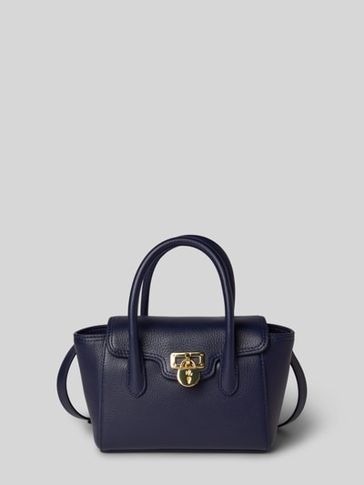 Lauren Ralph Lauren Handtasche aus Rindsleder mit Tragehenkeln Marine 2