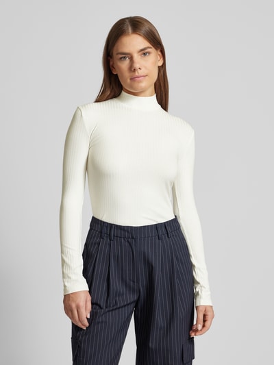 EDITED Shirt met lange mouwen en turtleneck, model 'MANON' Offwhite - 4