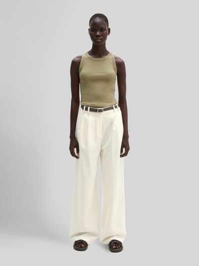 Marc O'Polo Slim Fit Top aus reiner Baumwolle Oliv 1
