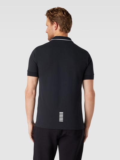 EA7 Emporio Armani Poloshirt mit Label-Print Dunkelblau 5