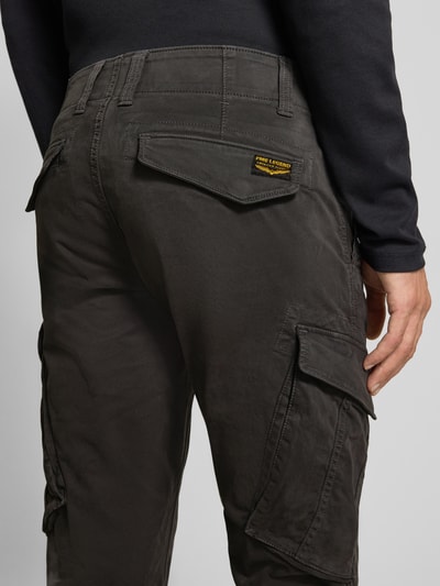 PME Legend Cargohose mit Label-Detail und Pattentaschen Modell 'Nordrop' Anthrazit 3