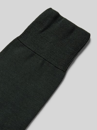 Falke Socken mit Label-Stitching Dunkelgruen 2