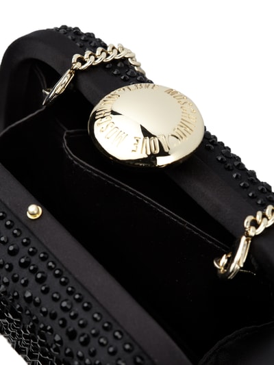 Love Moschino Box Clutch mit Ziersteinen Black 4