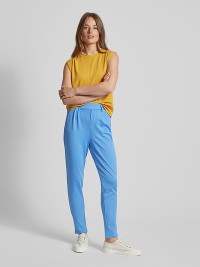 Kaffe Broek in effen design, model 'jenny' Blauw - 1