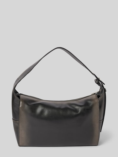 LIEBESKIND BERLIN Lederhandtasche mit Label-Prägung Modell 'LOU' Black 4