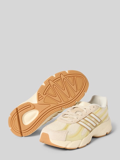 Produktfoto, Low Top Sneaker mit Velours-Optik-Details Modell 'TECHNOCHAOS 2000' von adidas Sportswear, mehrfarbig, strukturierte Sohle, Textil-Mix