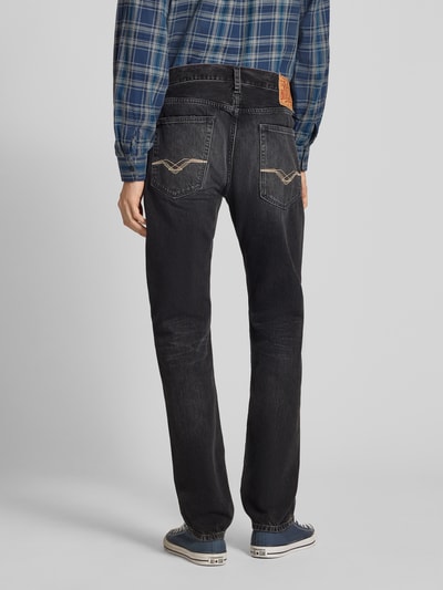 Replay Straight Fit Jeans Modell 'DERRYCK' Anthrazit 5