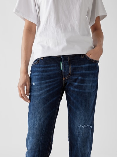 Dsquared2 Cropped Slim Fit Jeans im Used-Look Jeansblau 6