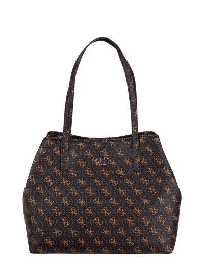 Guess Shopper mit Logo-Muster Dunkelbraun 2