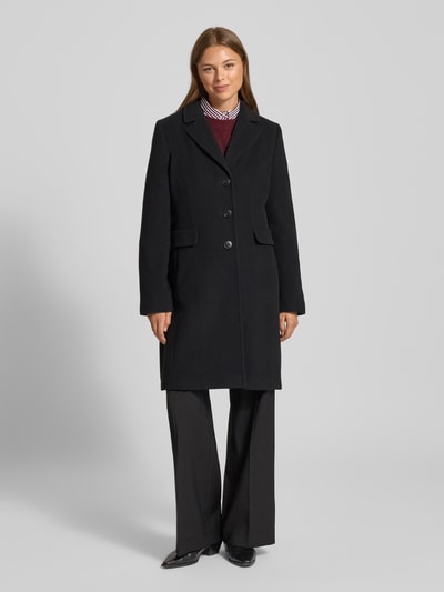 Fuchs Schmitt Wollmantel mit Kaschmir-Anteil und Pattentaschen Black 4