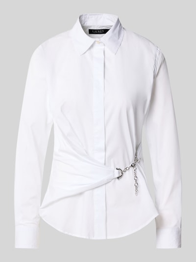 Lauren Ralph Lauren Regular Fit Hemdbluse mit Ketten-Detail Modell 'Coniah' Weiss 2