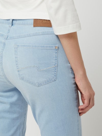 Angels Straight fit jeans met stretch, model 'Cici' Lichtblauw - 3