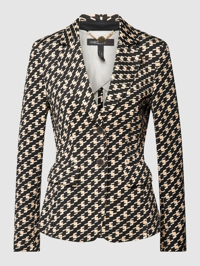 Marc Cain Blazer met pied-de-poule-motief Zwart - 2