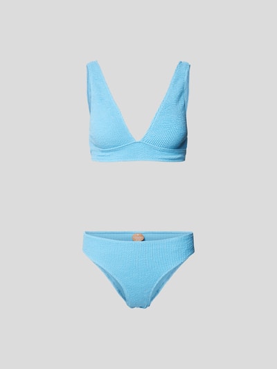 Sorbet Island Bikini in Bouclé-Optik Hellblau 2