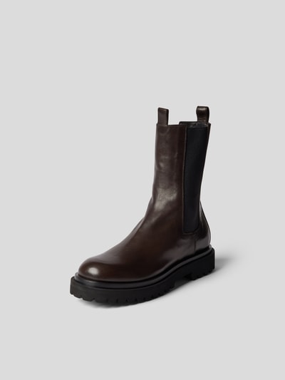 Officine Creative Chelsea Boots aus Leder Dunkelbraun 2