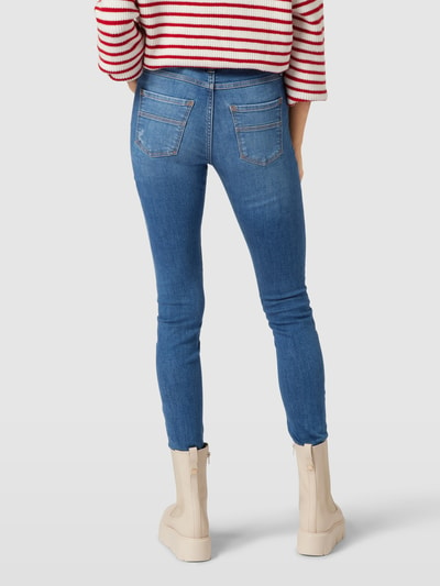 Esprit Jeansy o kroju skinny fit z efektem znoszenia Niebieski 5