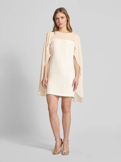Lauren Ralph Lauren Cocktailkleid mit Volants Modell 'Lavati' Ecru 1