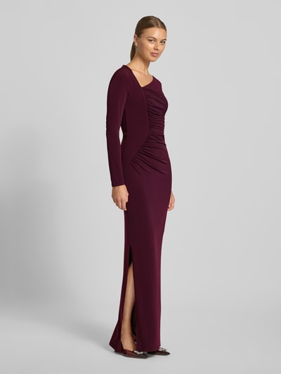 Lipsy Avondjurk met plooien Donkerrood - 1