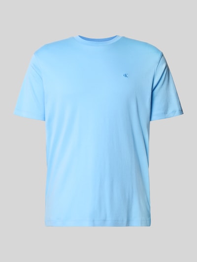 CK Calvin Klein T-Shirt mit Label-Stitching Sky 2