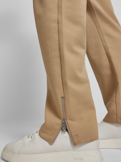 Hugo Blue Oversized sweatpants met labelpatch, model 'Nanetti' Beige - 3