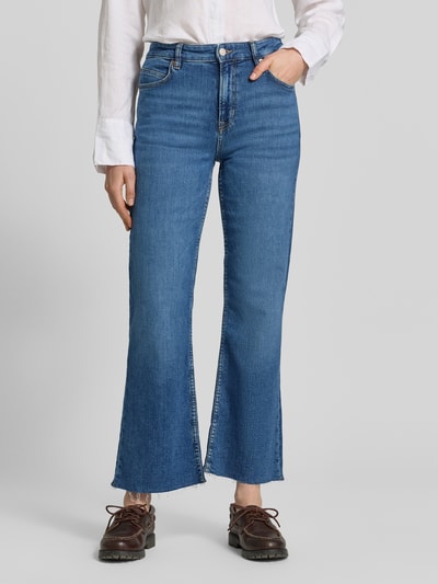 BOSS Orange flared jeans van katoenmix model 'C_SOFT KICK FLARE 4.0' Donkerblauw - 4