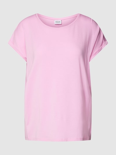 Vero Moda T-shirt met ronde hals, model 'PLAIN' Lichtroze - 2