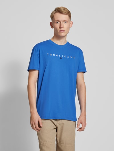 Tommy Jeans T-Shirt mit Label-Print Royal 4