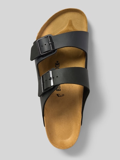Birkenstock Slides mit Dornschließe Modell 'Arizona' Black 3