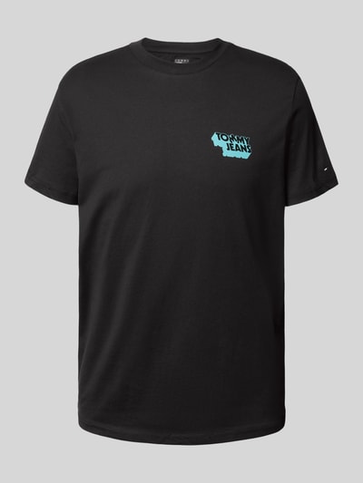 Tommy Jeans Slim Fit T-Shirt aus reiner Baumwolle Black 2