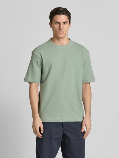 SELECTED HOMME Relaxed Fit T-Shirt mit Rundhalsausschnitt Hellgruen 4