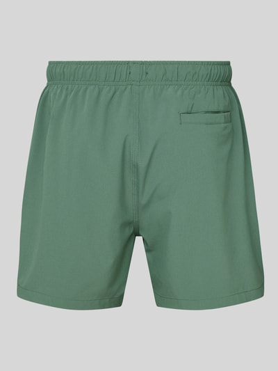 MCNEAL Relaxed Fit Badeshorts mit Strukturmuster Dunkelgruen 3