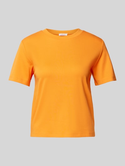 s.Oliver RED LABEL T-Shirt mit Seitenschlitzen Orange 2
