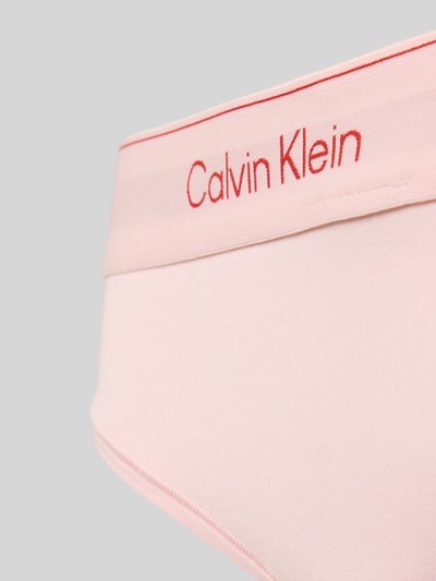 Calvin Klein Underwear String mit elastischem Bund und Label-Details Hellrosa 2