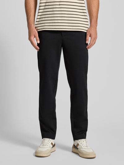 Lindbergh Stoffen broek met elastische band Zwart - 4