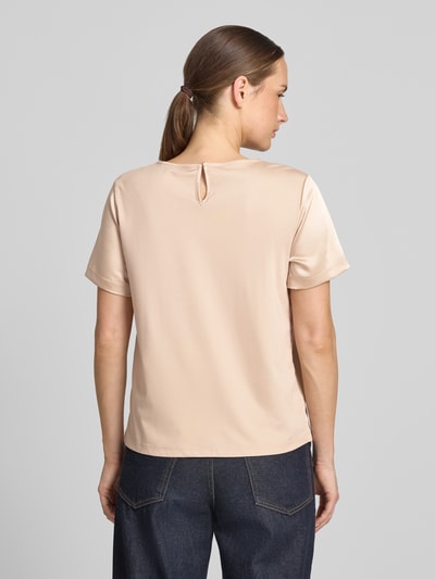 Weekend Max Mara Regular Fit T-Shirt aus Satin Modell 'GILBERT' Beige 5