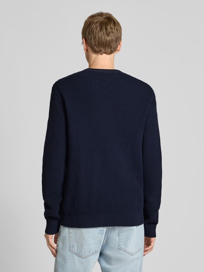 Tommy Jeans Regular fit gebreide pullover van zuiver katoen Marineblauw - 5